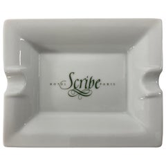 Porcelain "Hotel Scribe Paris" Ashtray Vide Poche