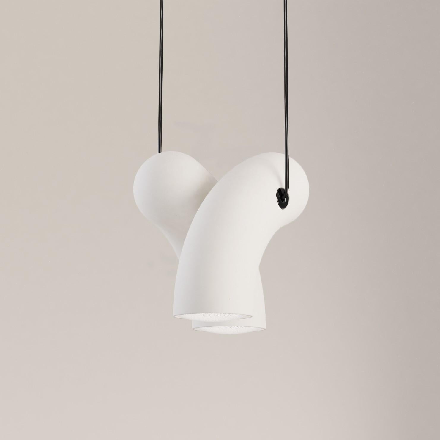 Modern Porcelain Hyphen Pendant Lamp by Studio d'Armes