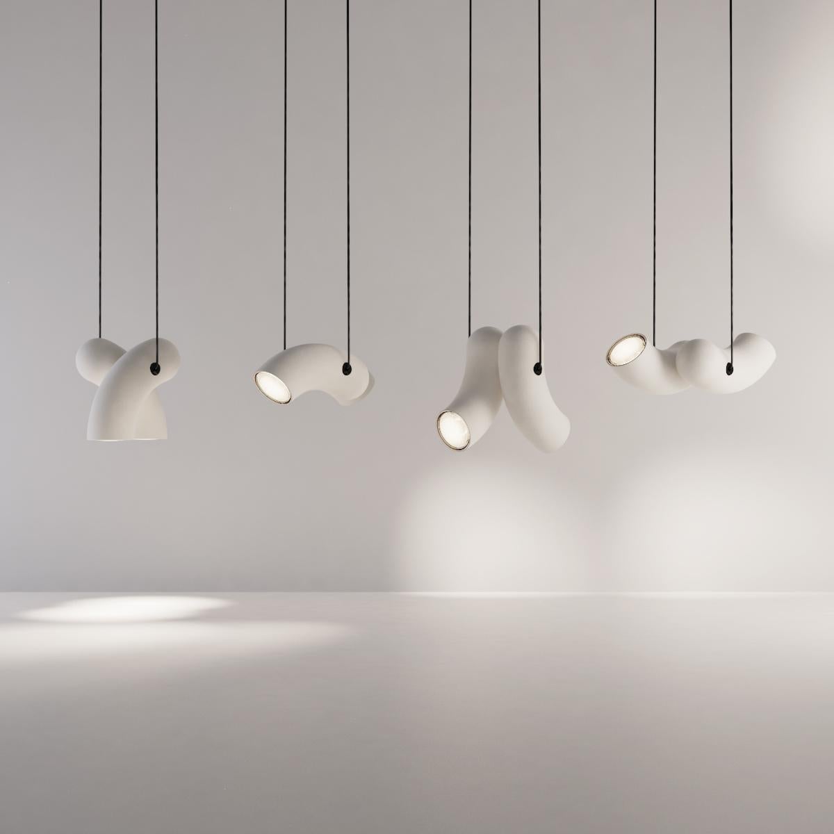 Canadian Porcelain Hyphen Pendant Lamp by Studio d'Armes