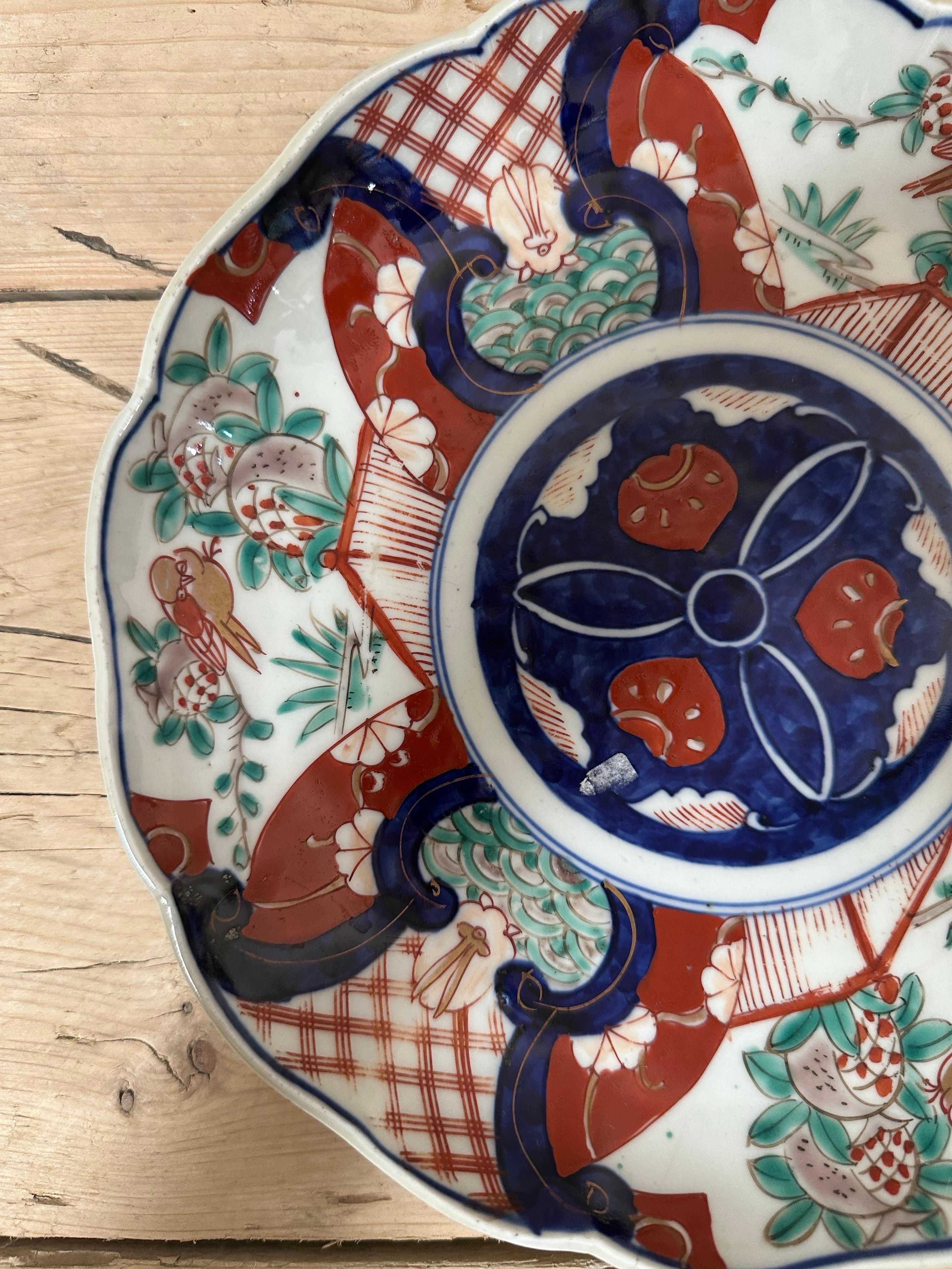 * Origin: Imari ware originated in the town of Arita in the former Hizen Province (now part of Saga Prefecture) in northwestern Kyūshū, Japan. The name 