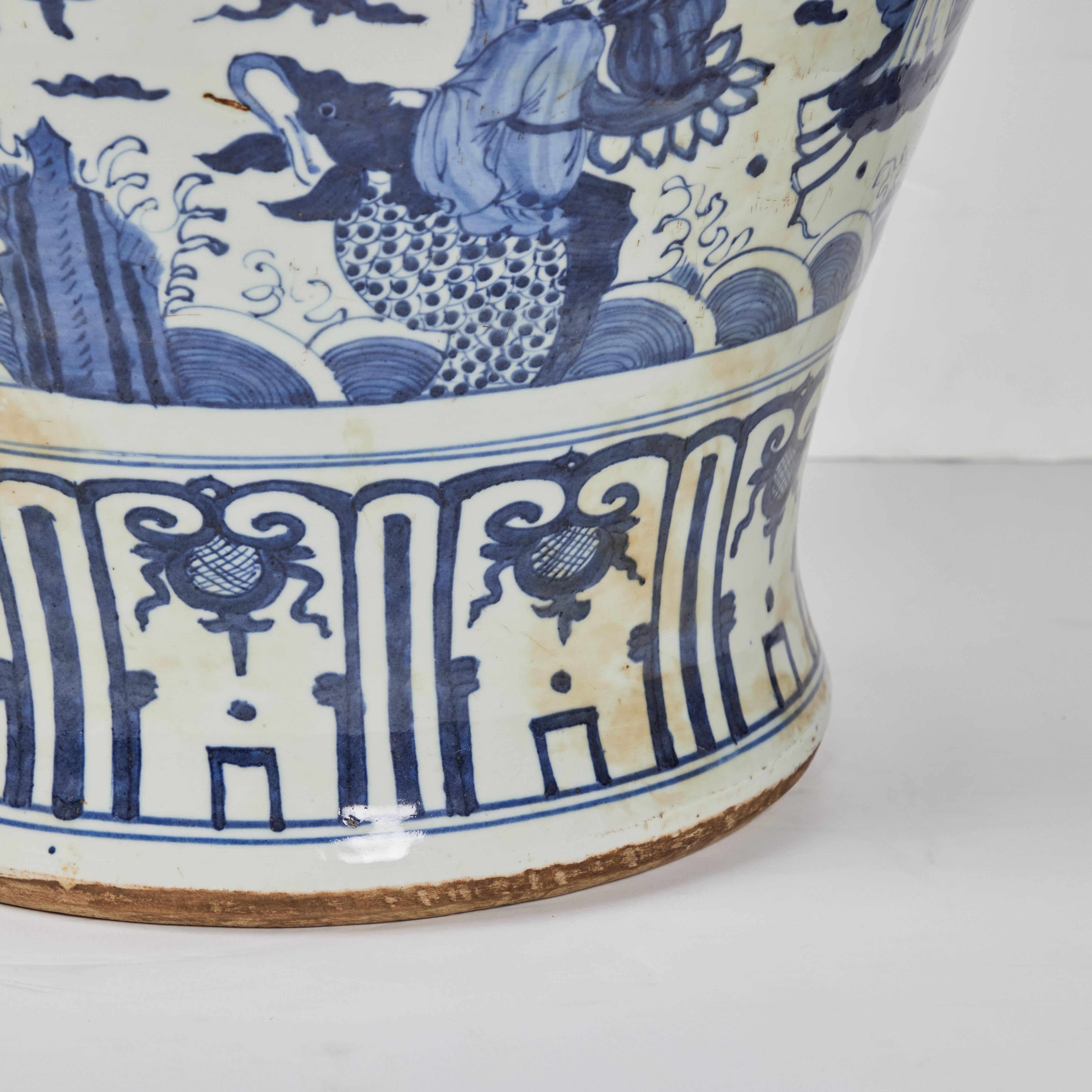 Porcelain Jar Yuan Dynasty-Style  For Sale 1