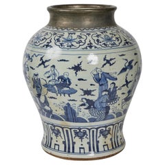 Jarra de porcelana estilo dinastía Yuan