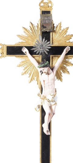 Porcelain - Jesus Christ crucified - Old Paris - 19th century