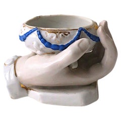 Antique Porcelain Jewelry Dish Sculpture