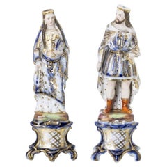 Porcelain - King Arthur and Guinevere - 19th Century