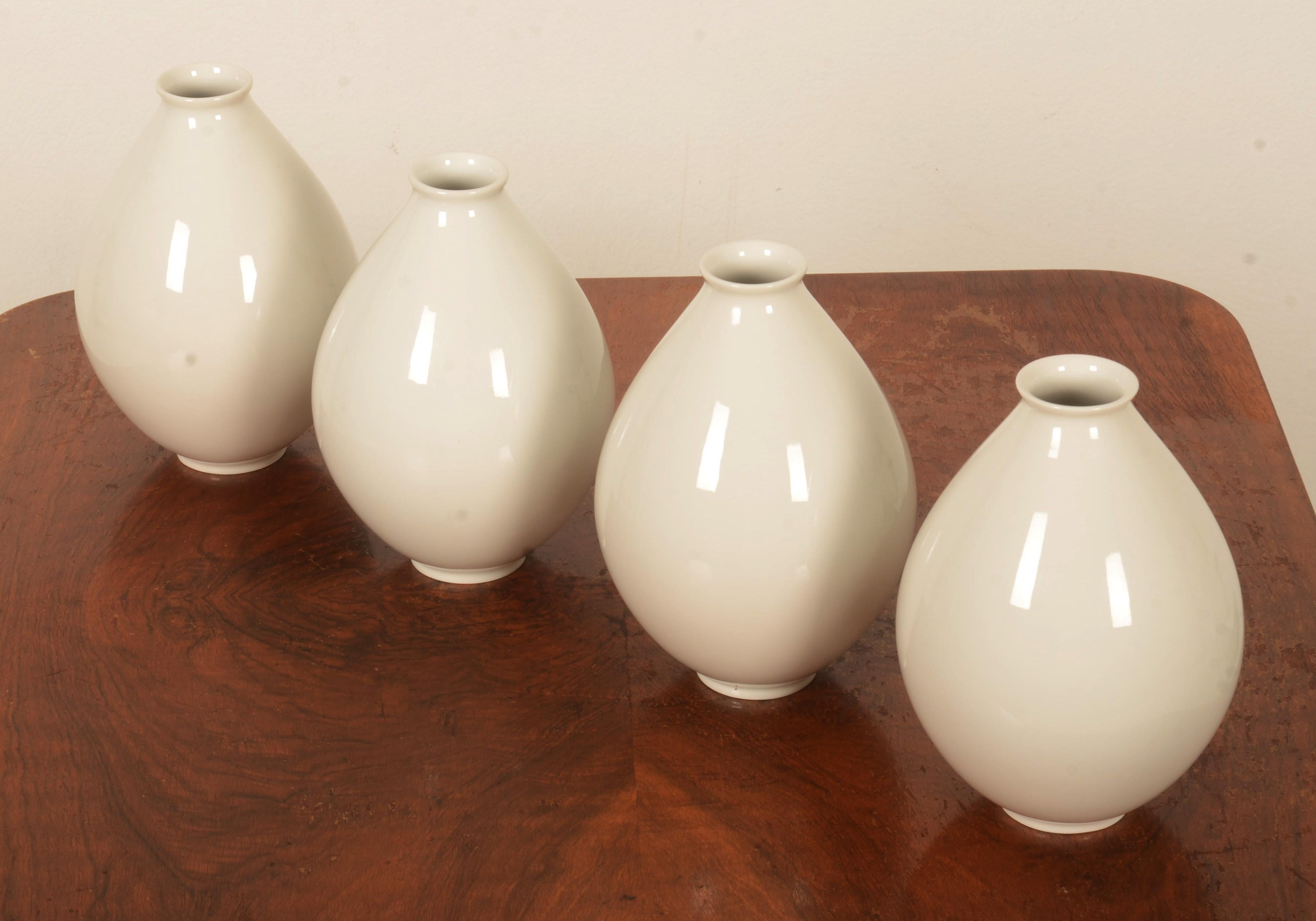 Glazed Porcelain KPM Berlin Vase Designed by Liselotte Lüpke For Sale