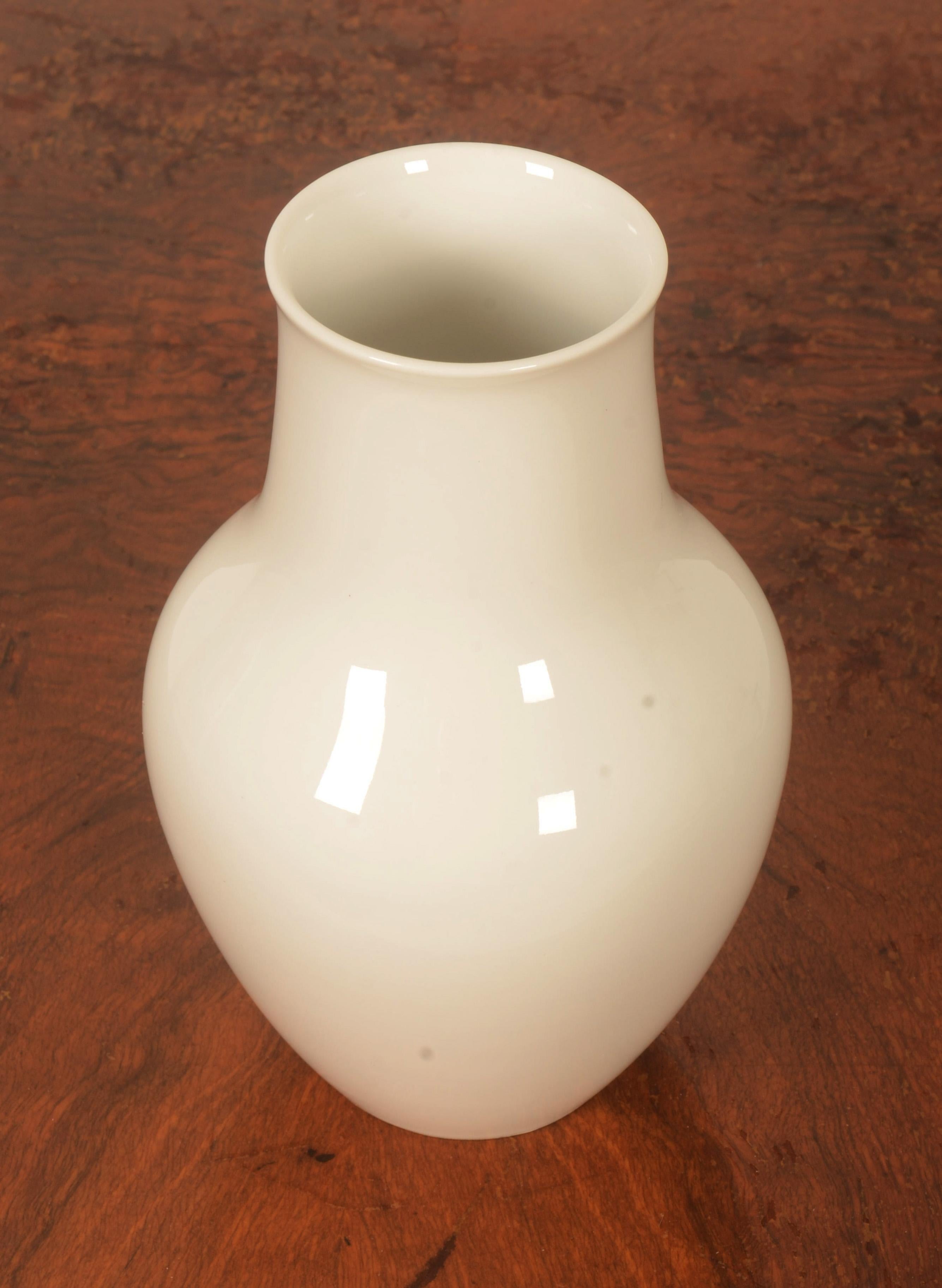 Mid-Century Modern Porcelain KPM Berlin Vase Designed by Siegmund Schütz For Sale