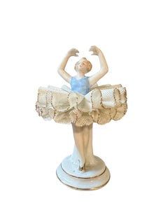 Porcelain "lace" dancer figurine — Sitzendorf, Thuringia, circa 1920