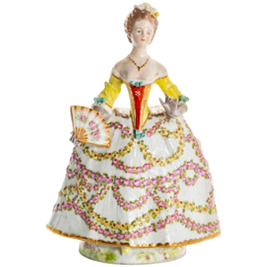 Porcelain Lady in Yellow Dress