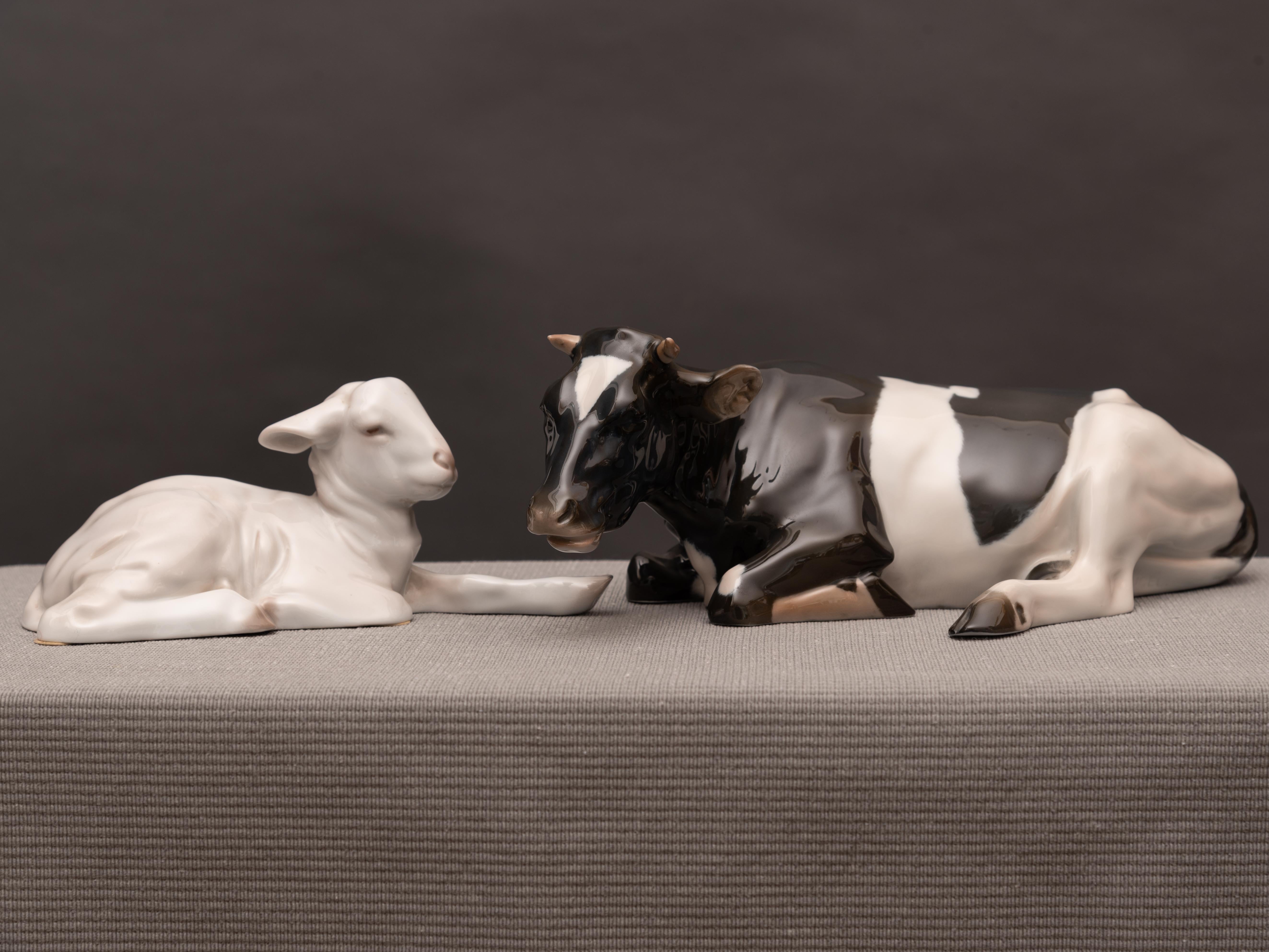 German Porcelain Lamb by Willy Zügel for Rosenthal