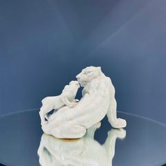 Porcelain Lion Sculpture