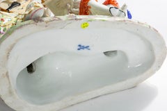 Porcelain Man and Woman Playing Music Under Tree, Germany