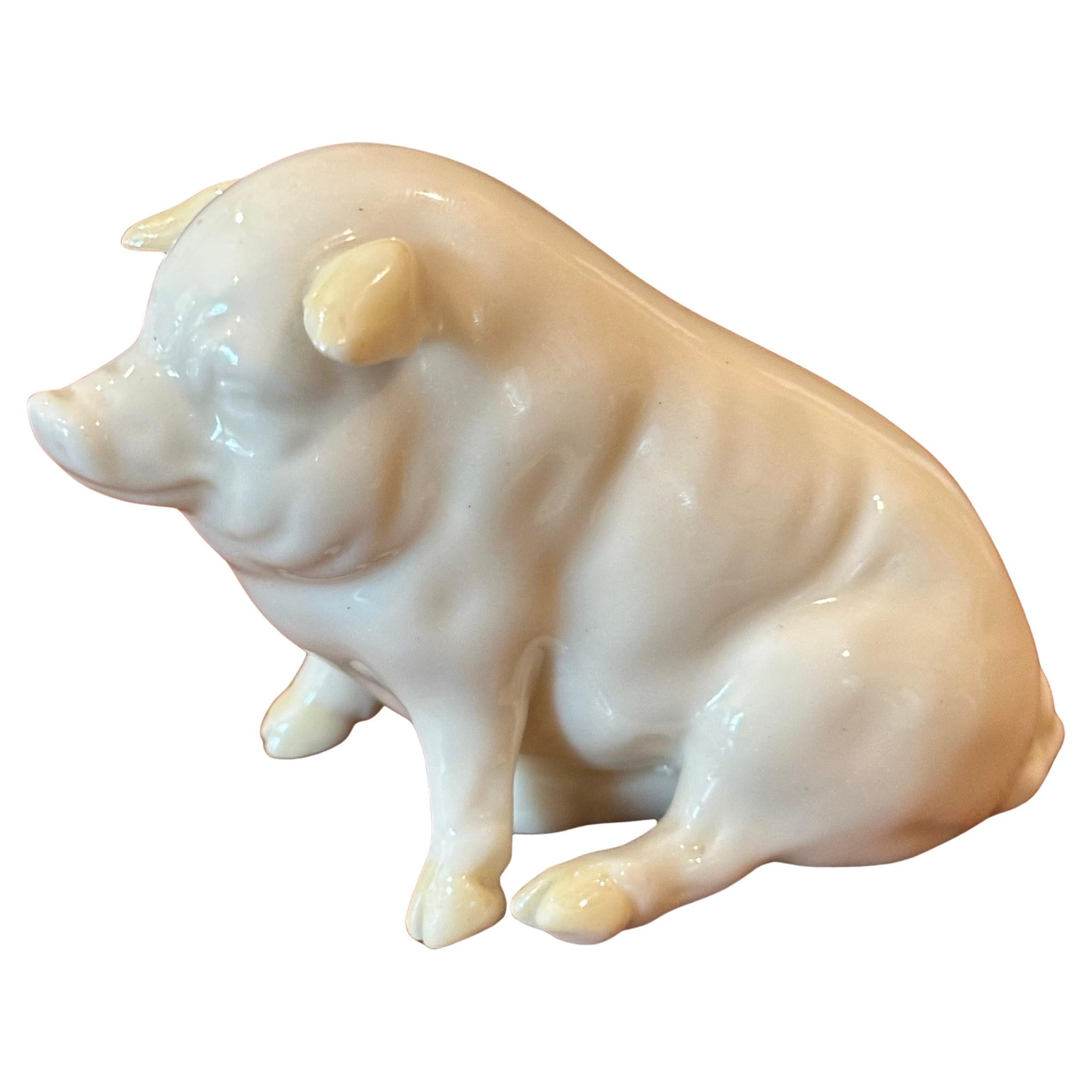 Maiale in miniatura in porcellana di Belleek in vendita 5