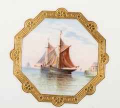 Porcelain Minton Plate, Attributed to Sir Christopher Dresser, circa 1890