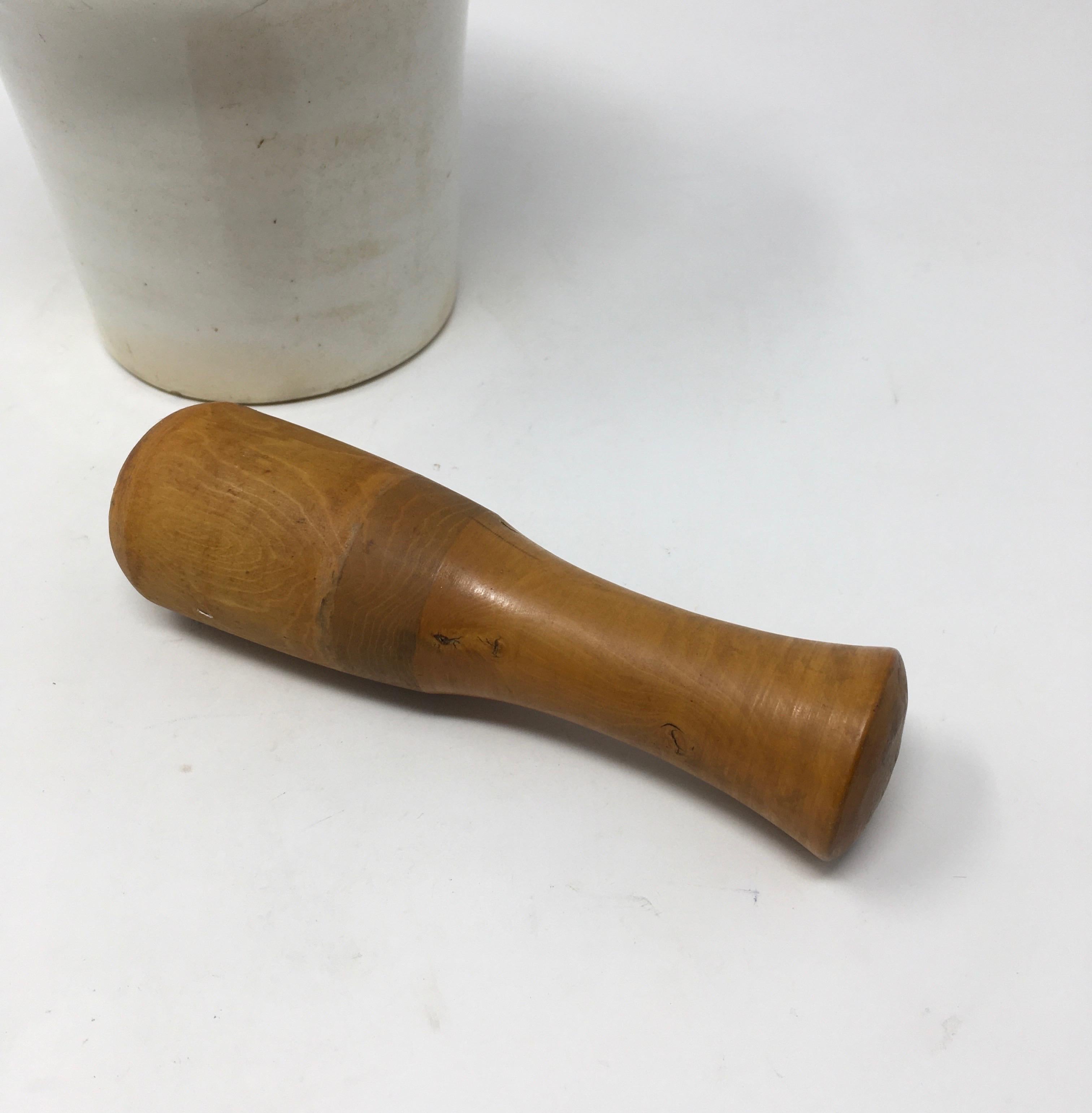 Porcelain Mortar and Pestle from France 5