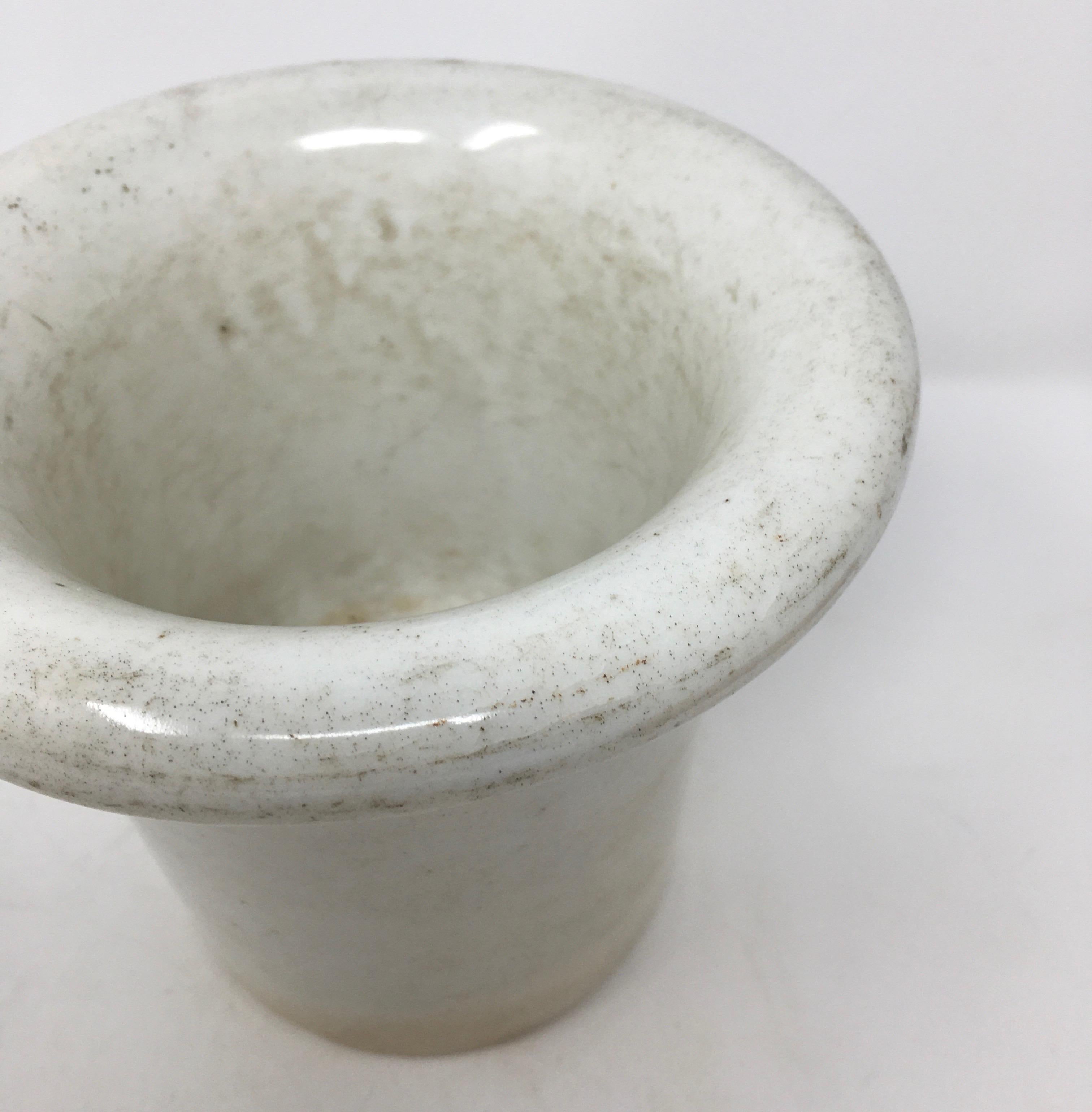 Porcelain Mortar and Pestle from France 1