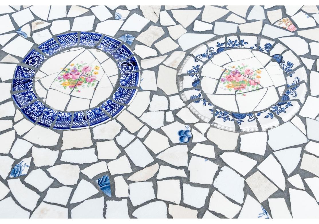 Porzellan Mosaik Intarsien Kommode mit drei Schubladen im Angebot 2