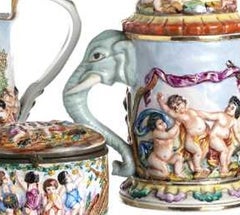 Porcelain - Mug; jug and jewelry box