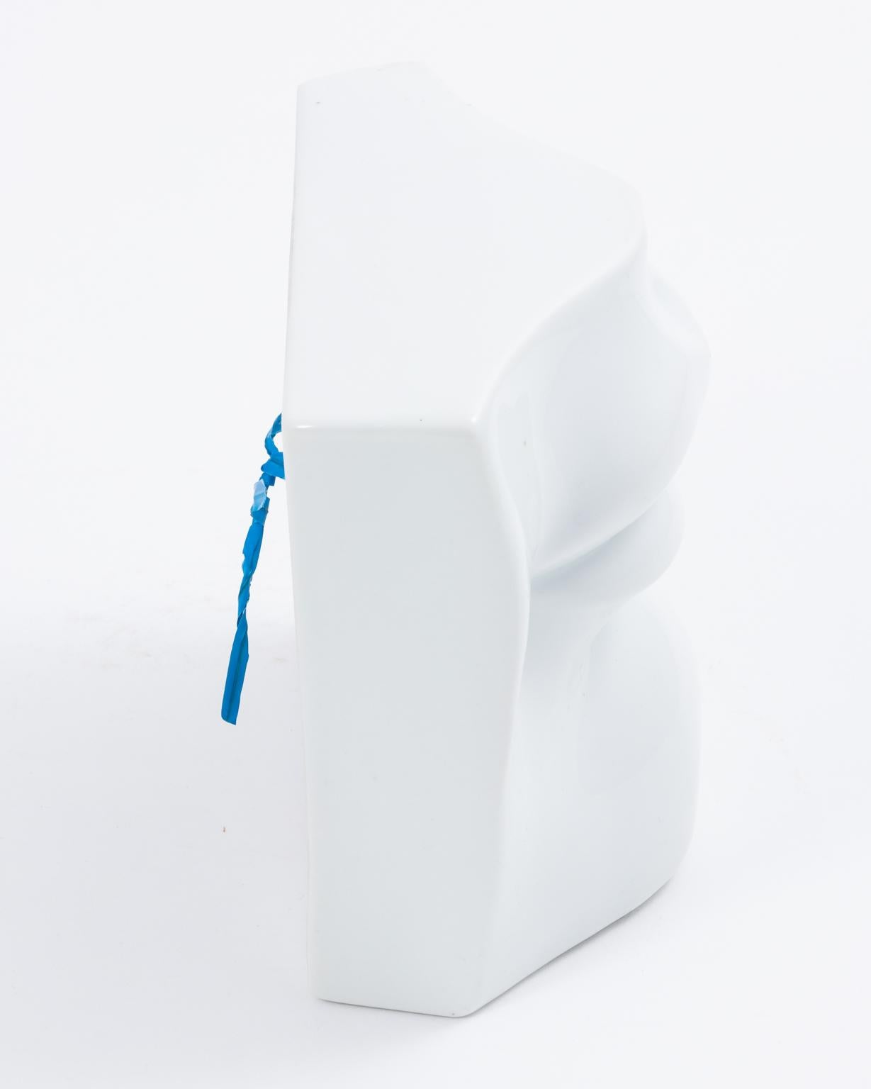 Wandskulptur Nase und Mund aus Porzellan von Fabienne Jouvin 4