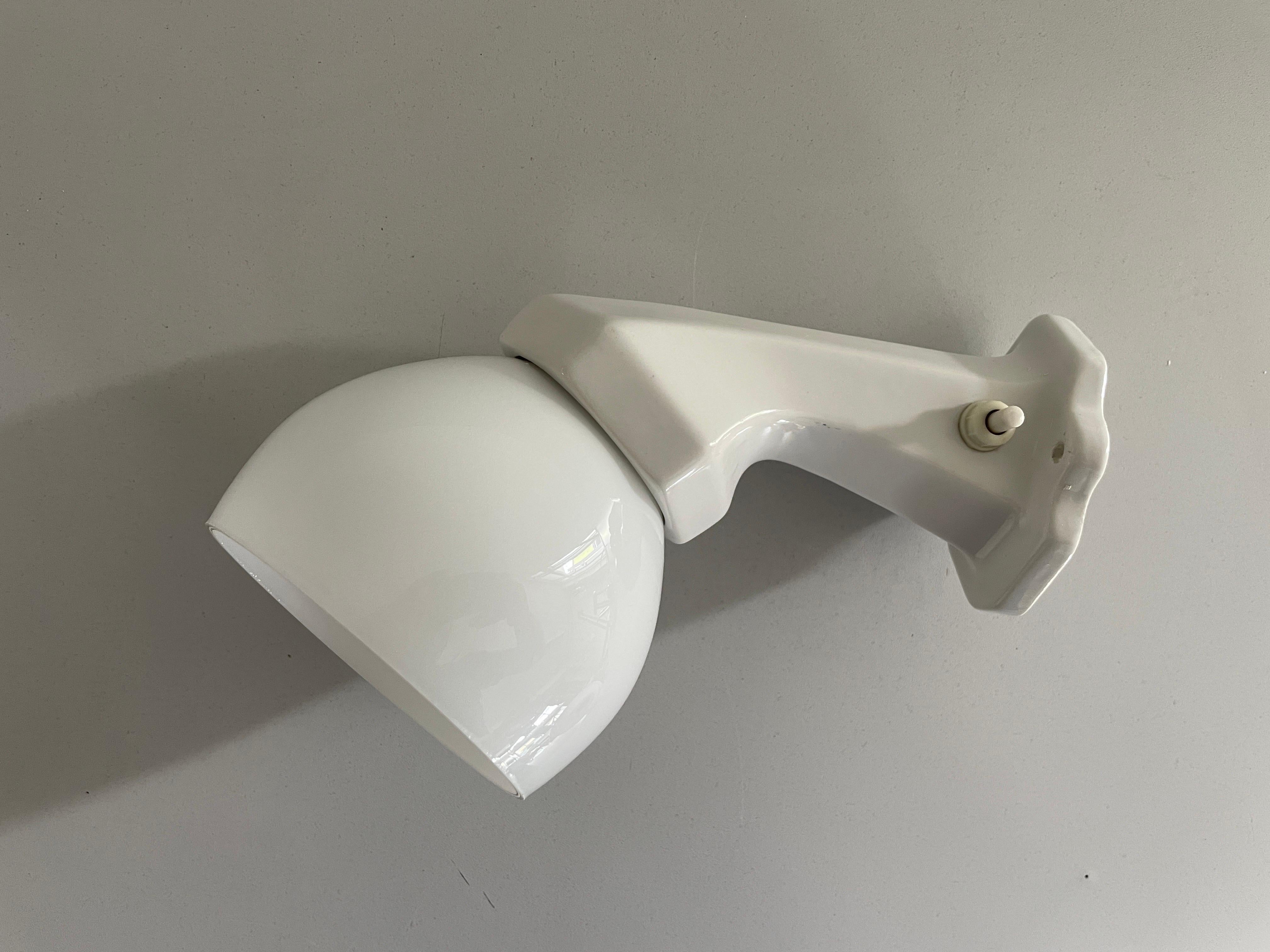 Apliques de baño de porcelana y cristal opalino, años 60, Italia en venta 10