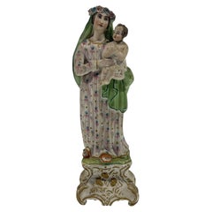 Porcelain - Our Lady with the Child Jesus - 19th Century