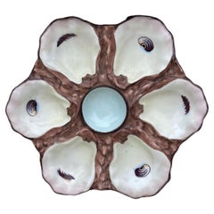 Porcelain Oyster Plate With Shells, circa 1900