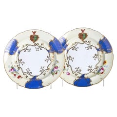 Porcelain - Pair of plates - Copeland & Garrett - 19th century