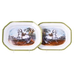 Porcelain - Pair of serving dishes