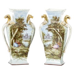 Porcelain - Pair of vases - 19th century