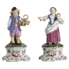 Porzellan – Paar Porzellanfiguren „Vieux Paris“ – 19. Jahrhundert