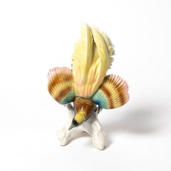 Porzellan Papagei von Karl Ens, Deutschland, spätes 19. Jahrhundert