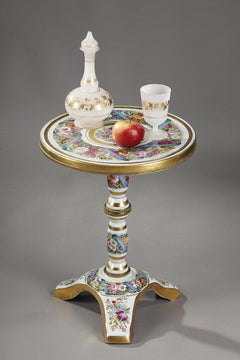 Porcelain Pedestal Table "Allegory of Music", 19th Century