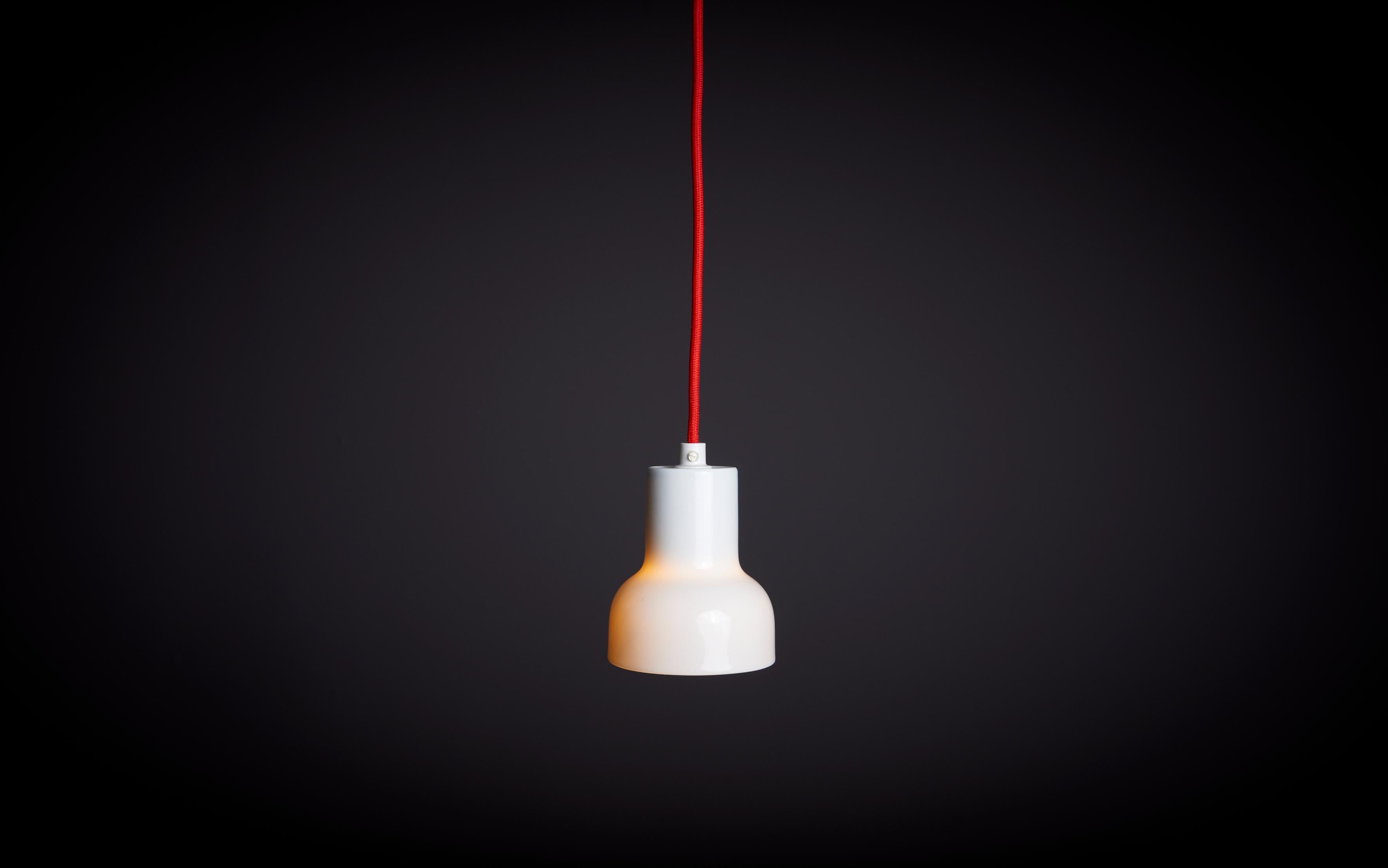 Danish Porcelain Pendant Lamp by Bing & Grøndahl, Denmark For Sale