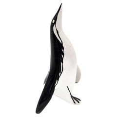 Porcelain penguin figurine, Wałbrzych, designed by Mieczysław Naruszewicz, 1960