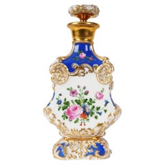 Frasco de perfume de porcelana, Rusia, de la fábrica de porcelana Popov, décadas de 1830 y 1840