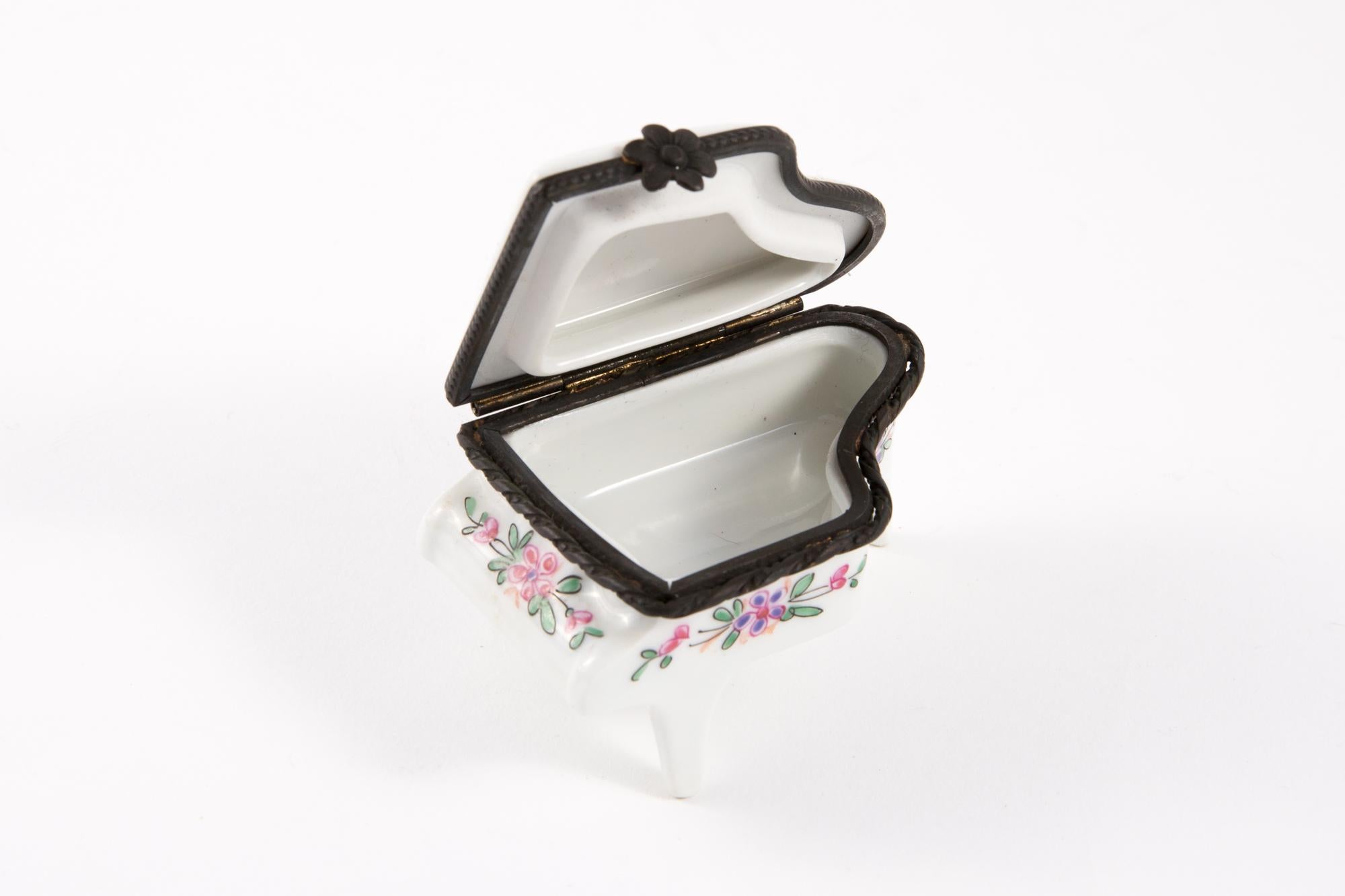 Porcelain Piano Pill Box For Sale 1