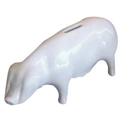 Porcelain Piggy Bank by Bovey Pottery
