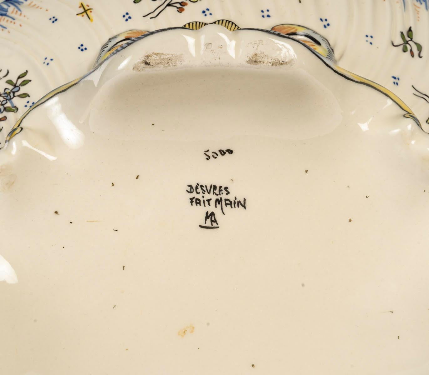 Vaso per piante in porcellana di Desvres, XX secolo, stile Napoleone III. in vendita 6