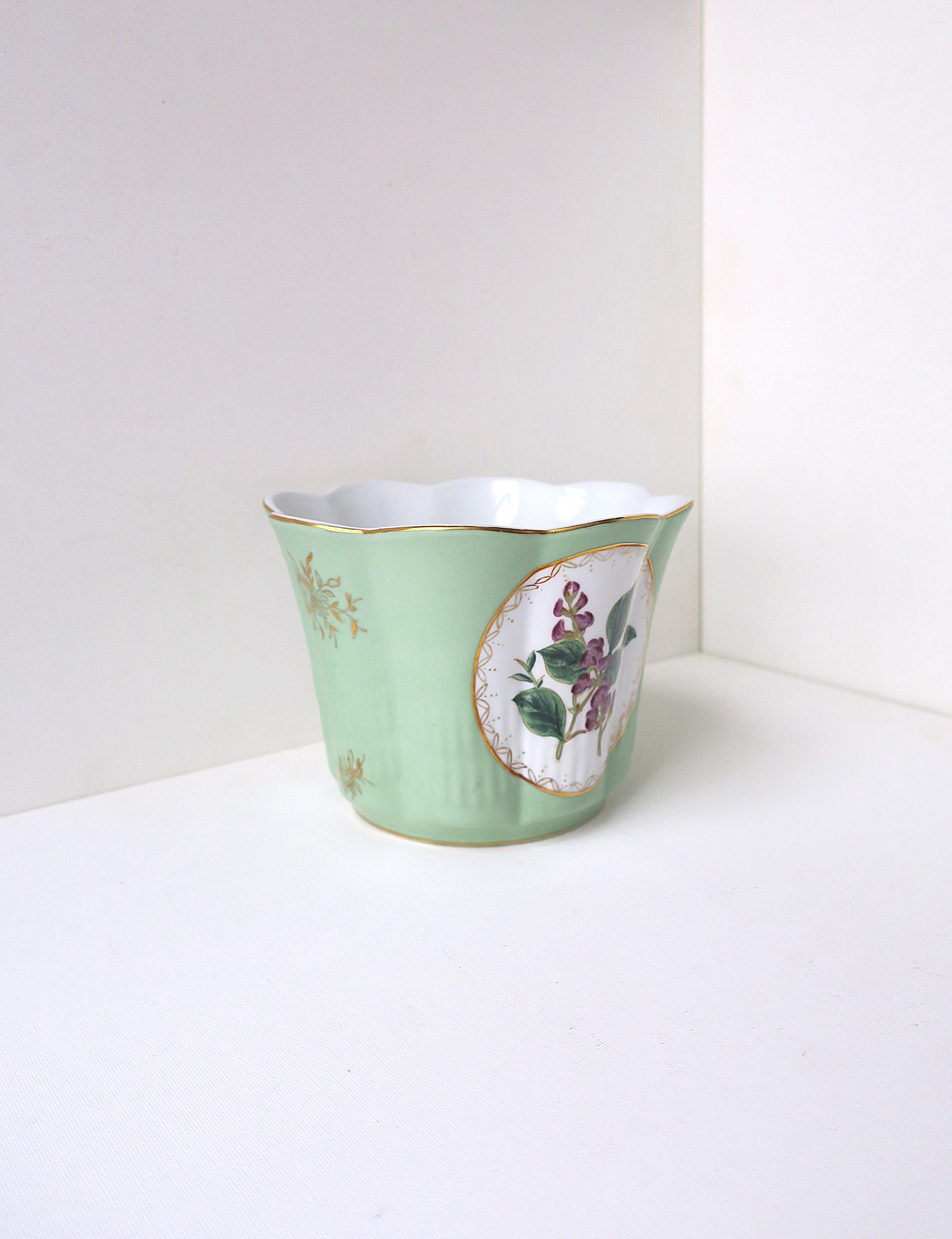 Porcelaine Jardinière en porcelaine Cachepot Jardinière Bord festonné en vente