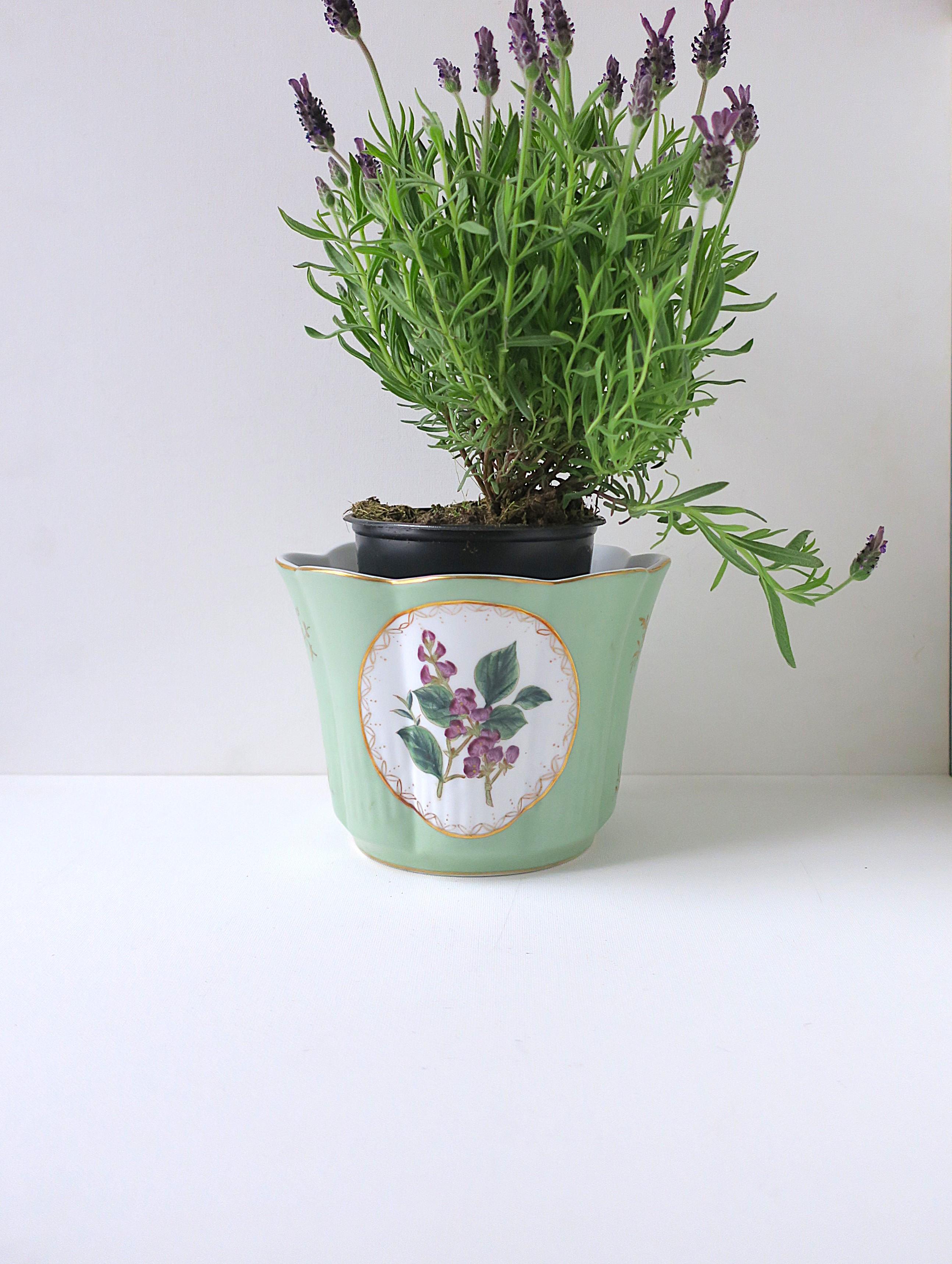 Jardinière en porcelaine Cachepot Jardinière Bord festonné en vente 2