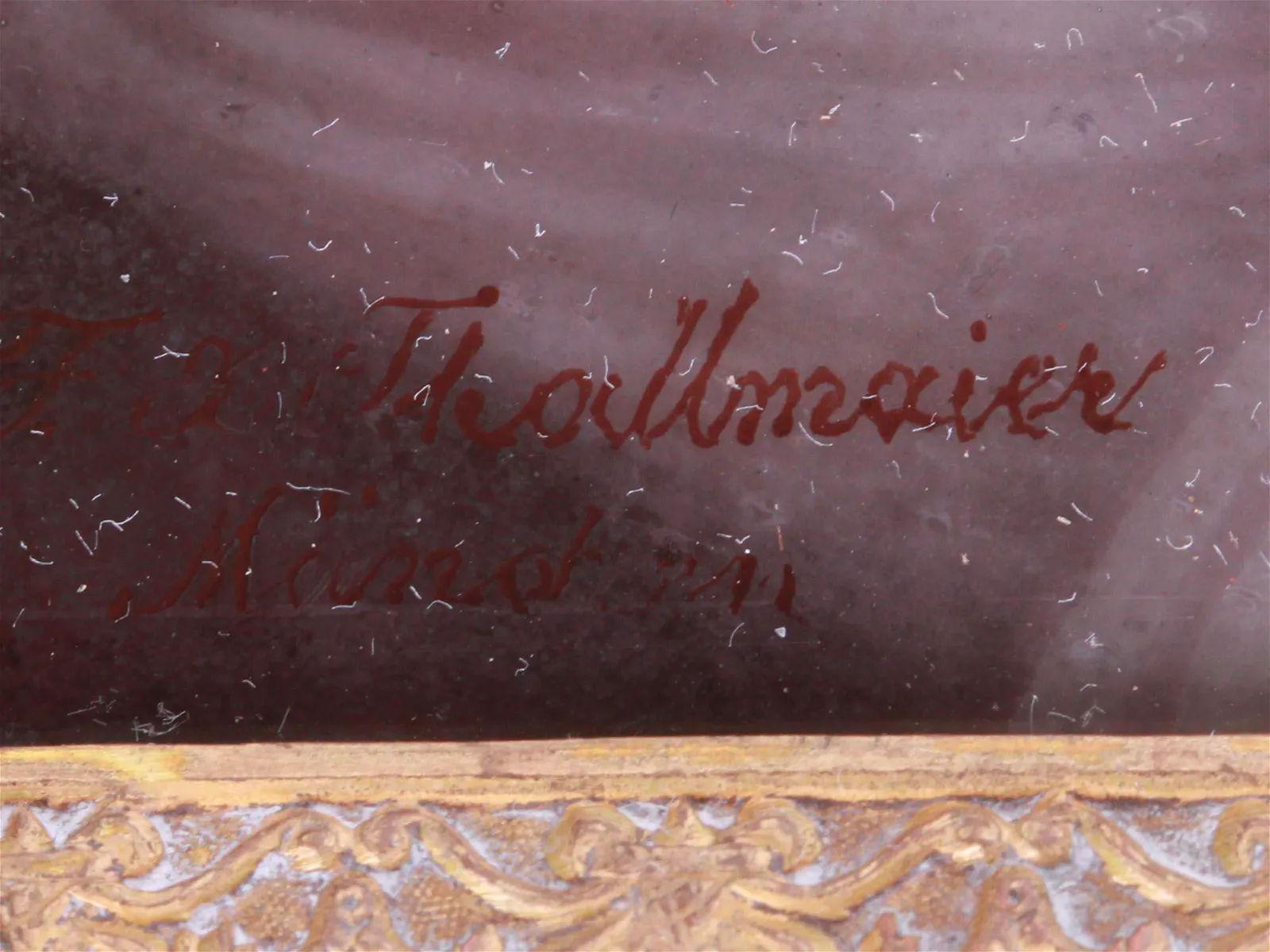 German Porcelain Plaques of King Ludwig I and Countess of Bavaria For Sale