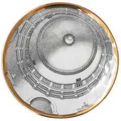 Porcelain Plate “Cupole D’italia” by Piero Fornasetti, Italy, circa 1970