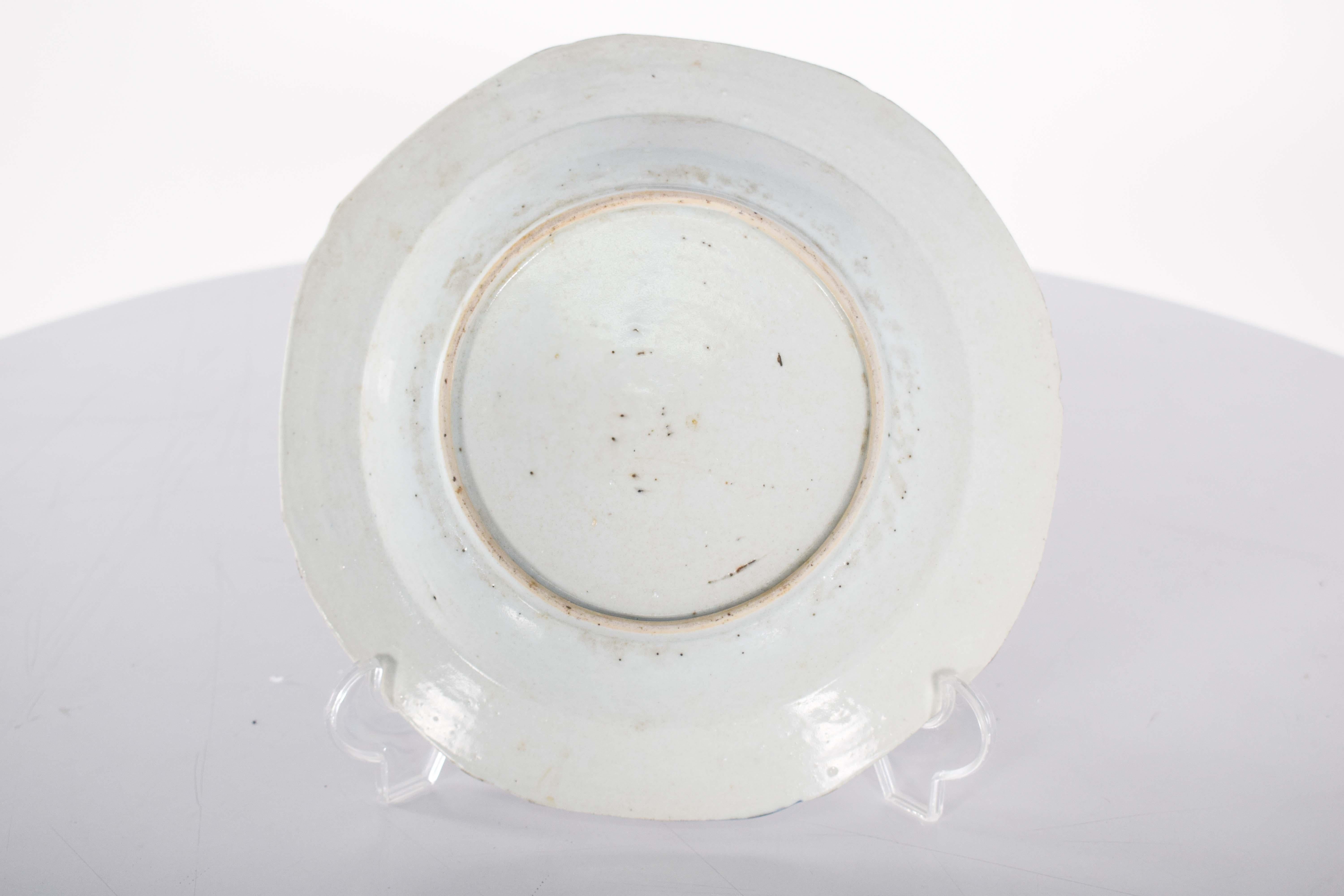 Plato de porcelana de China, dinastía Qing siglo XVIII en venta