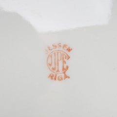 Assiette en porcelaine, Lettonie, Riga, fabriquée par la manufacture J. K. Jessen, 1933 - 1935