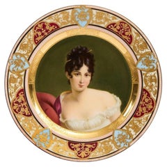 Porcelain Plate "Madame Récamier", Germany By Ackermann & Fritze