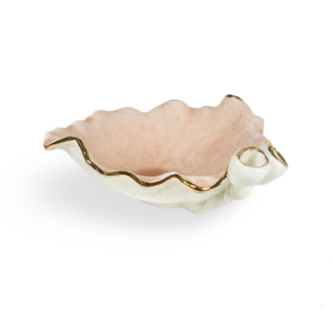 Porcelain Plate Pink Art Nouveau Inspired by artist - designer Hania Jneid For Sale 8