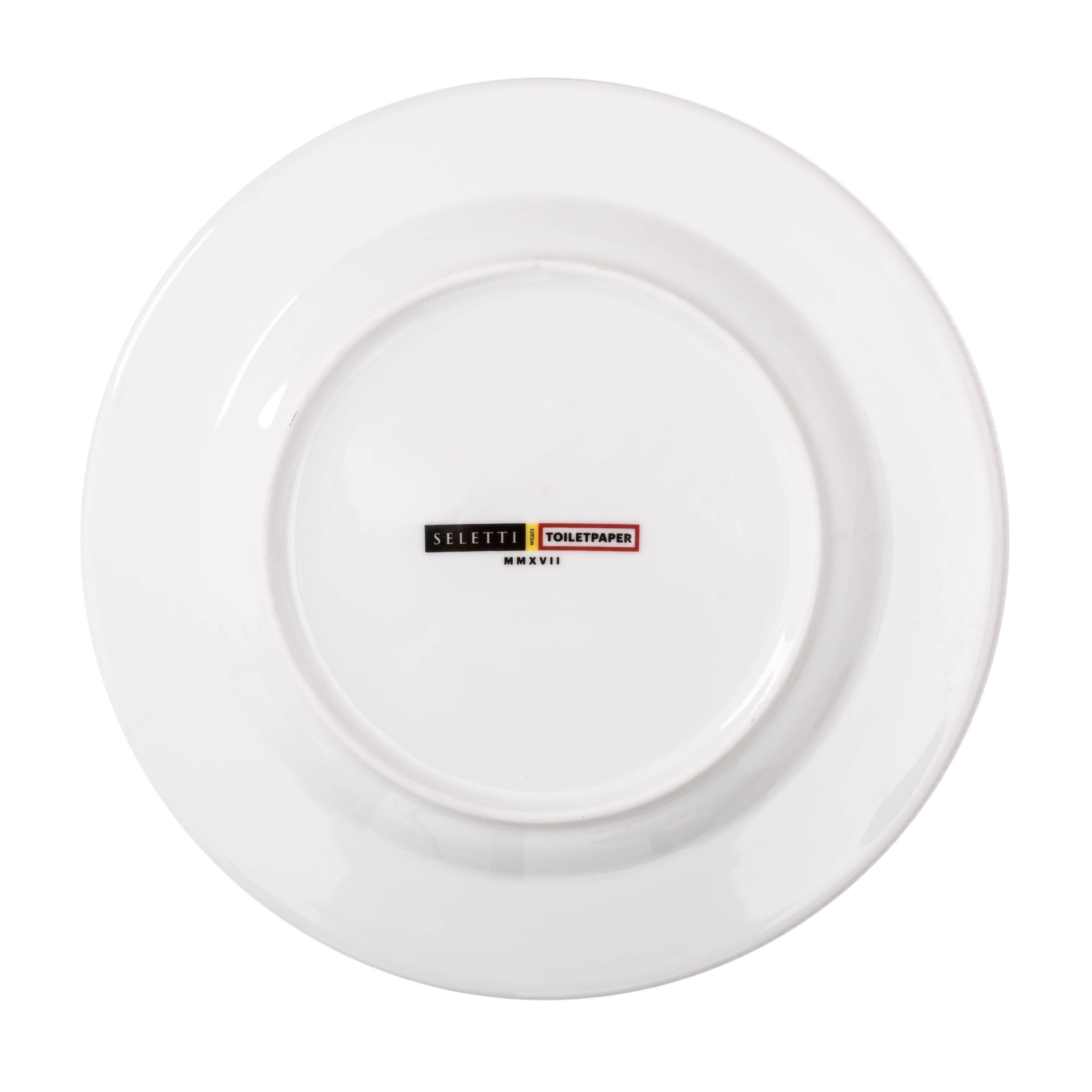 Porcelain Plate Set by Maurizio Cattelan & Pierpaolo Ferrari 3