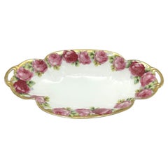 Porcelain platter, Rosenthal Chrysantheme Cacilie, 1898-1904