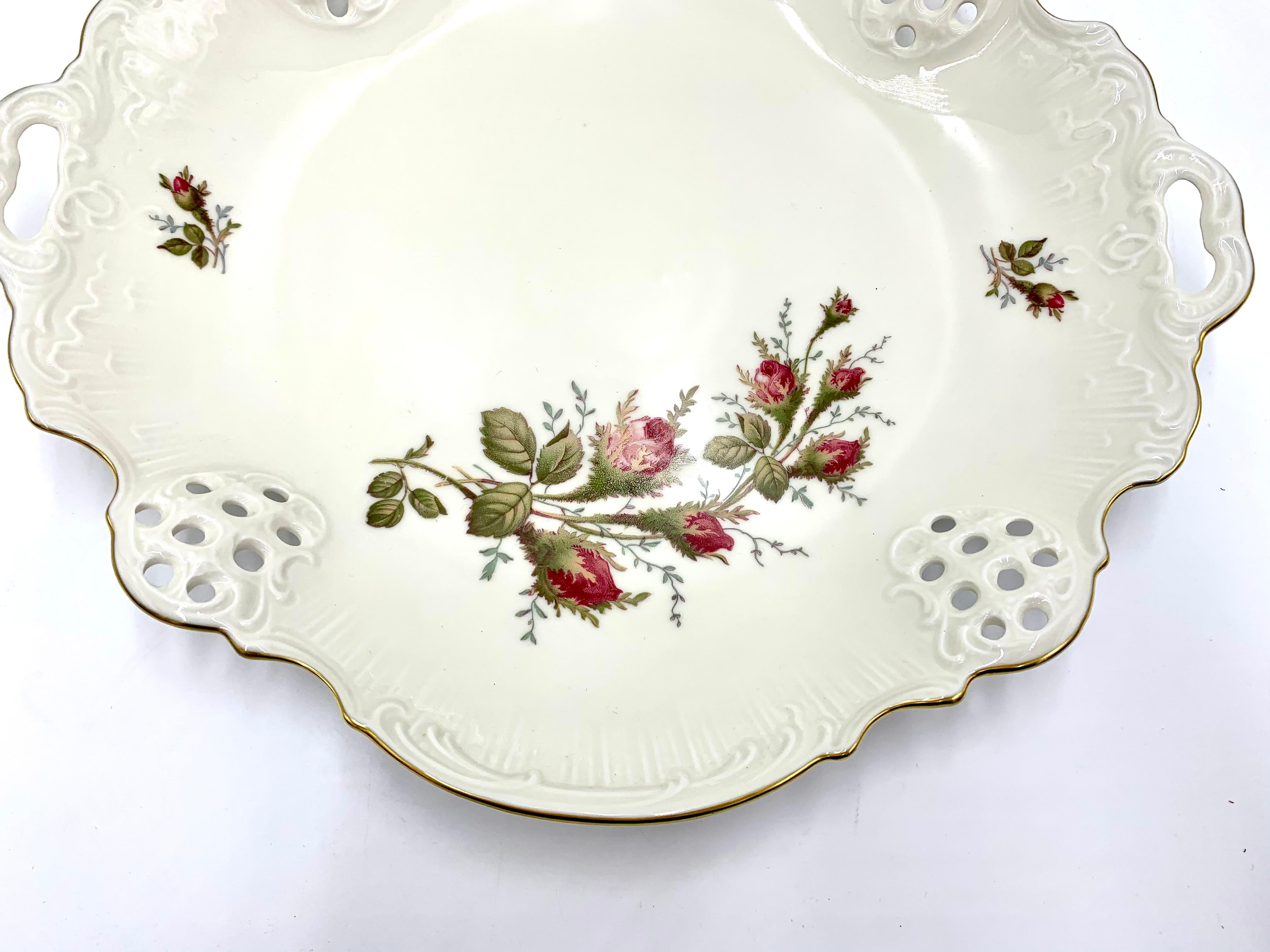 Belle Époque Piatto in porcellana, Rosenthal Classic Rose, Germania, anni '70 in vendita