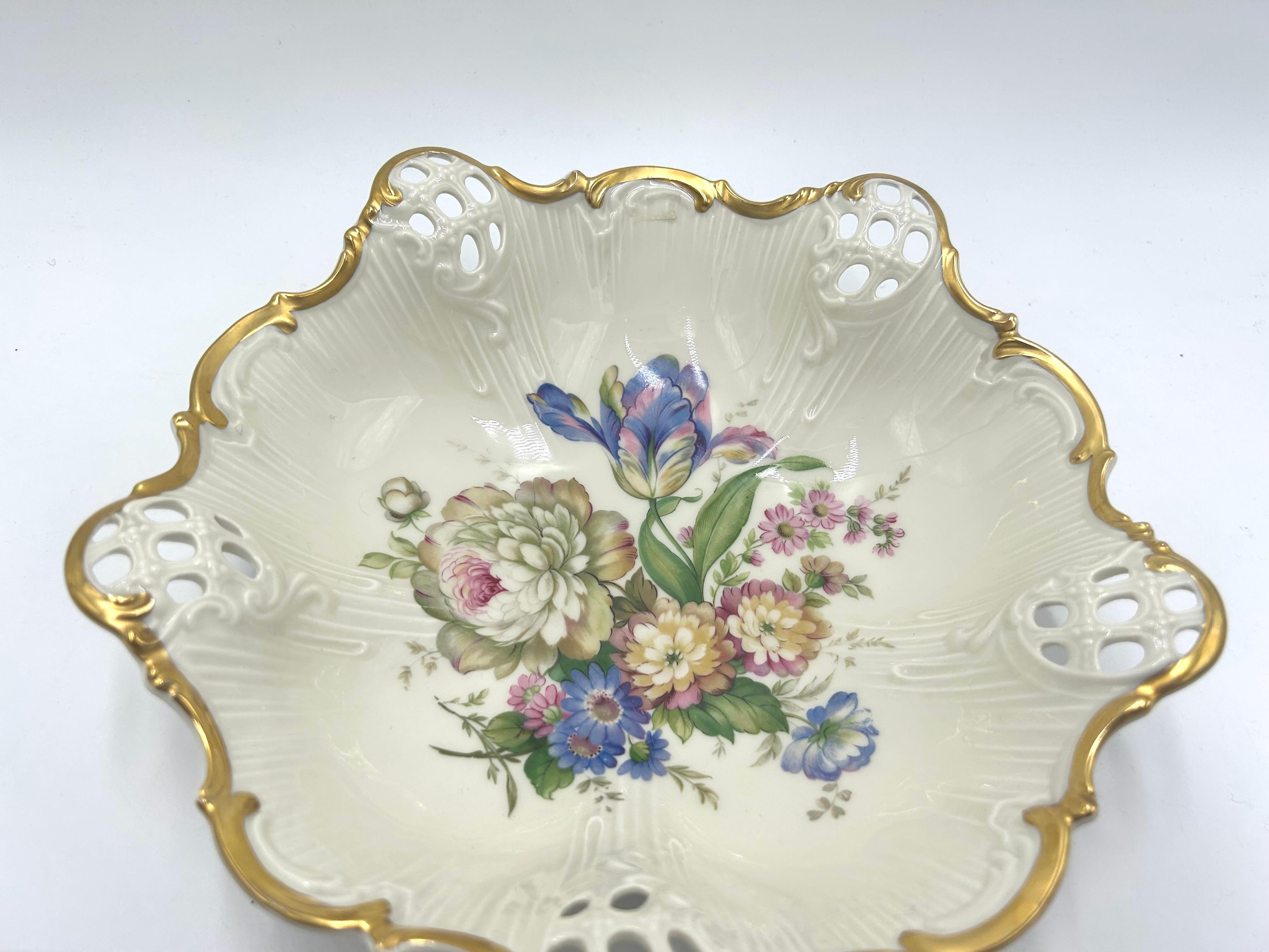 Plat en porcelaine, Rosenthal Moliere, Allemagne, 1938-1952. Bon état - En vente à Chorzów, PL